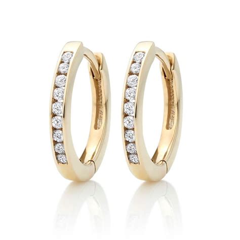 gold earrings beaverbrooks|beaverbrooks diamond hoop earrings.